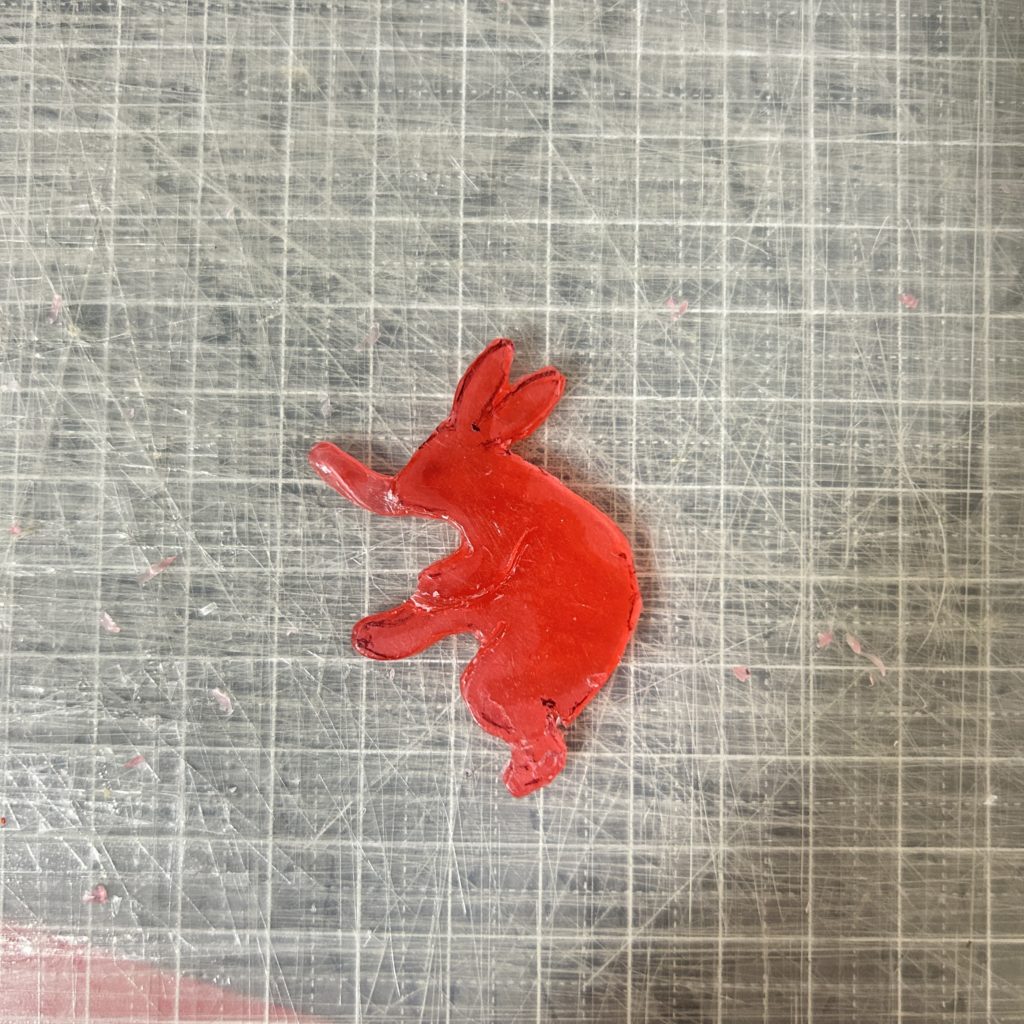 シートワックス成形後