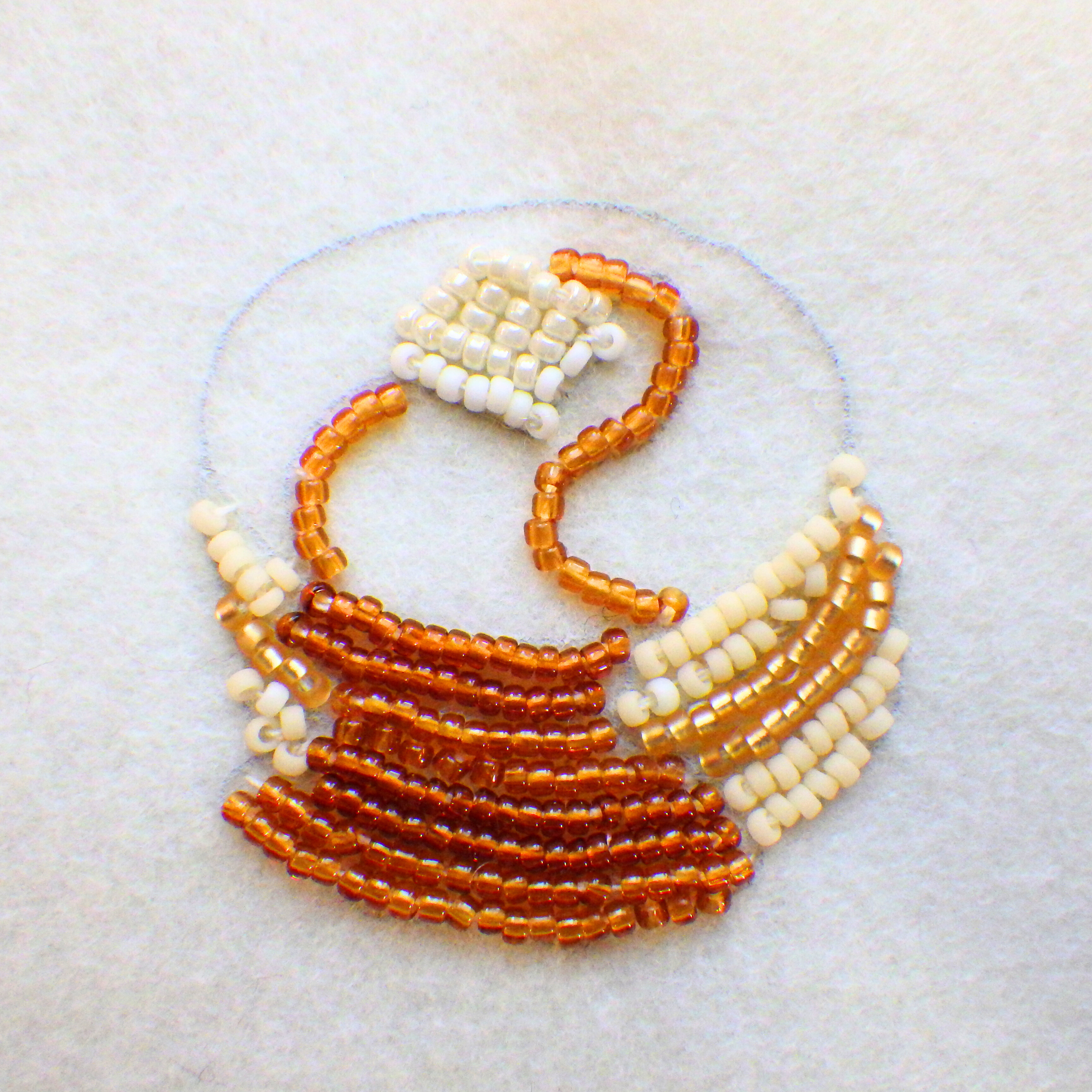 バターの側からシロップをかける