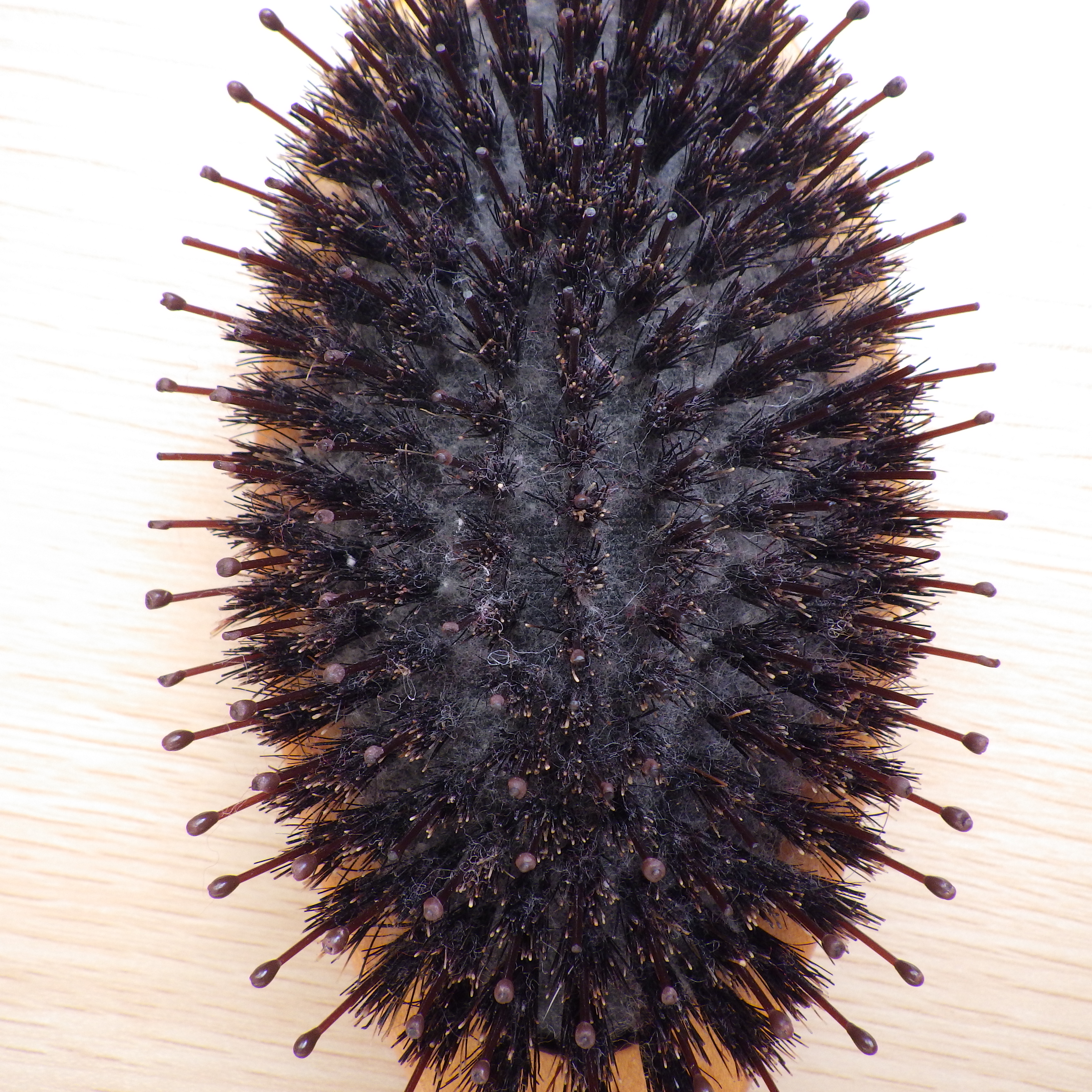古いヘアブラシ 上から