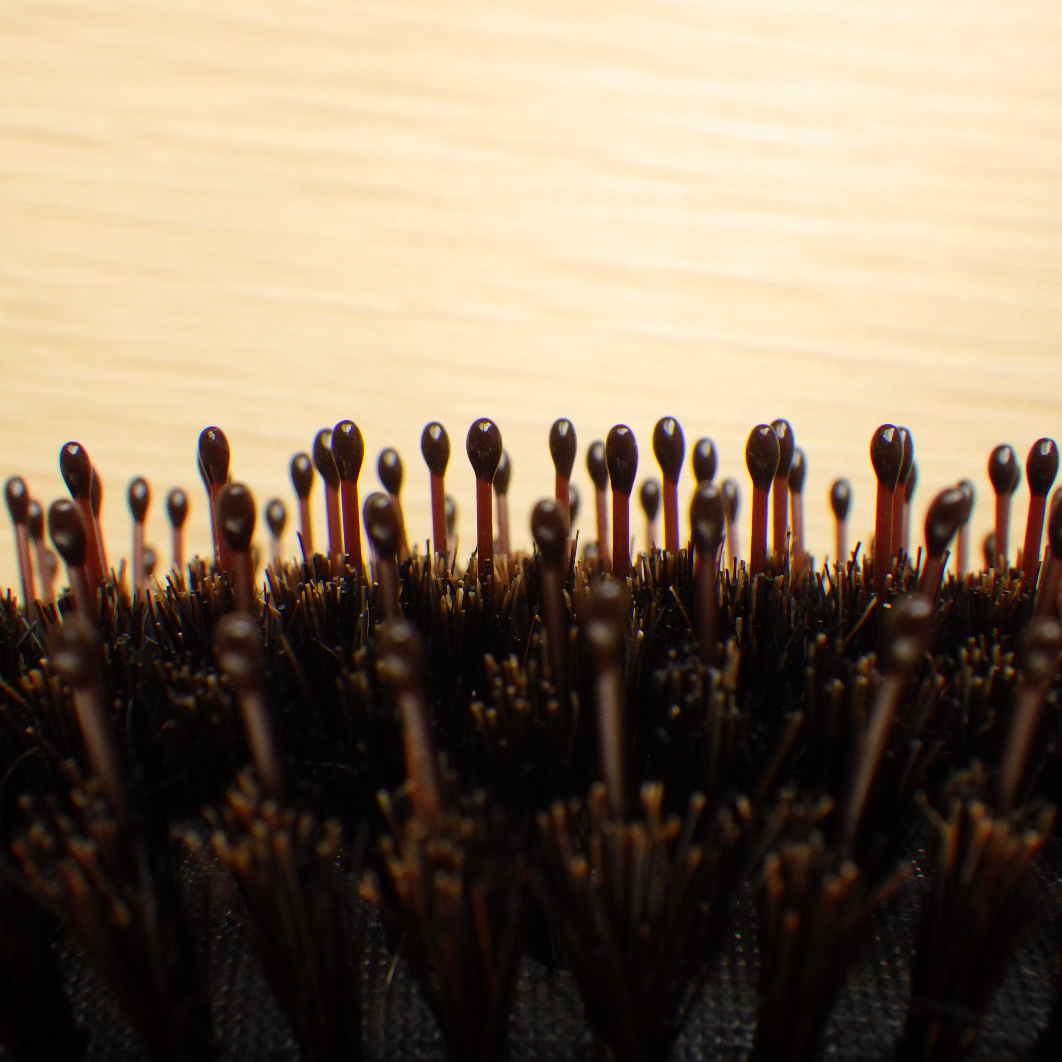 新品ブラシを横から撮影