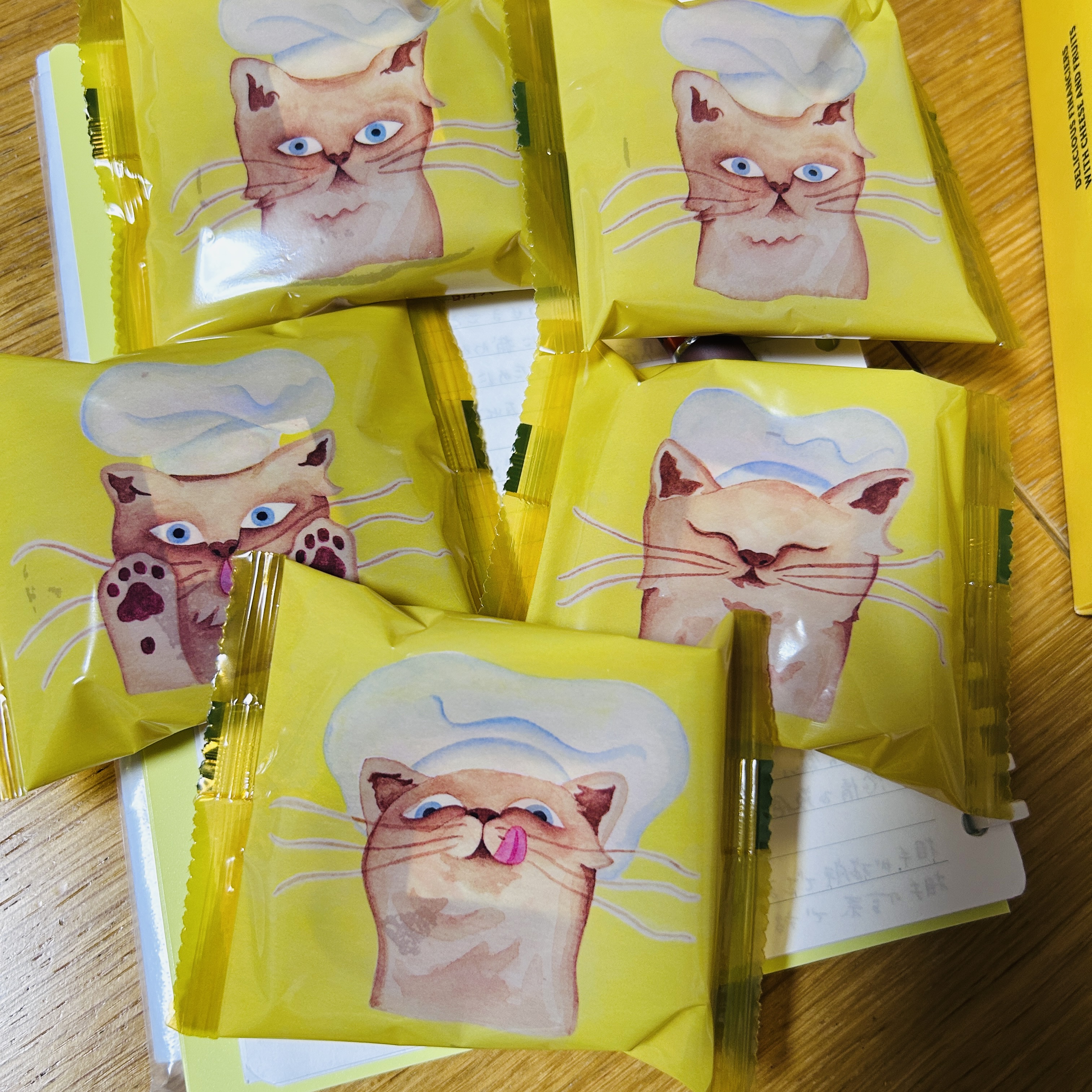 ネコシェフの外包みかわいい表情